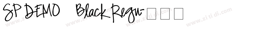 SP DEMO   Black Regu字体转换